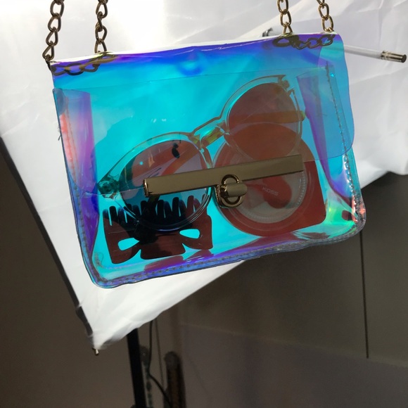 NEW Clear Crossbody Bag for Party or Club - Picture 4 of 7